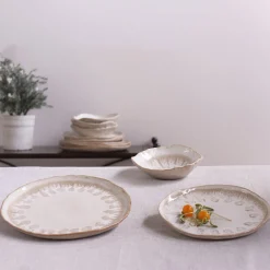 CERAMIC Aurora Rectangular Platter (Dusty White)