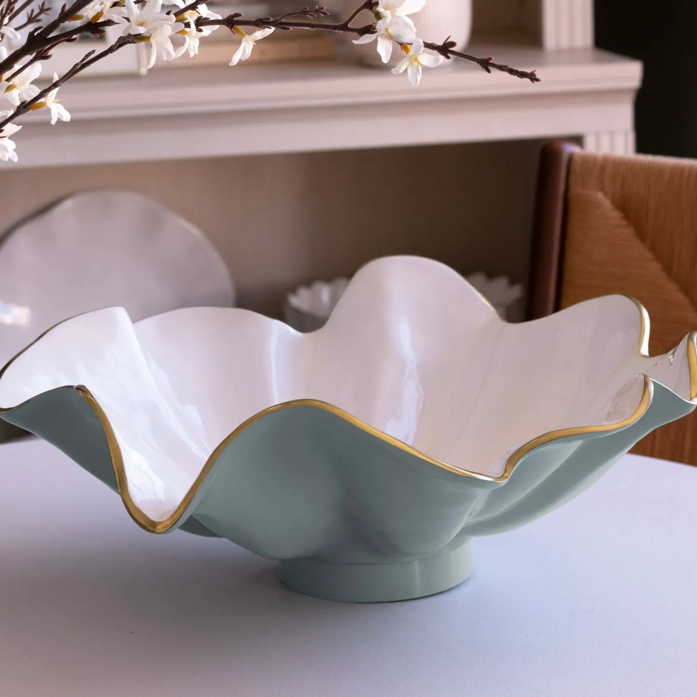 ENCANTO Aries Bowl (Slate and White)