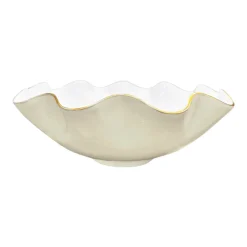 ENCANTO Carola Extra Large Bowl (Cream and White)