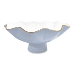 ENCANTO Carola Large Pedestal (Periwinkle and White)