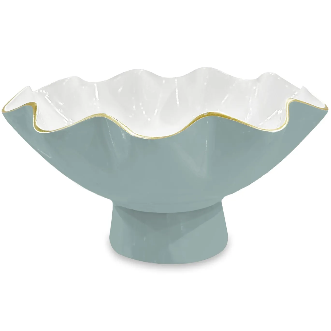 ENCANTO Carola Small Pedestal (Slate and White)