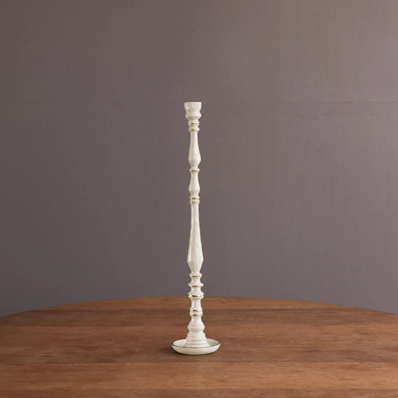 ENCANTO Crosby Large Candlestick Holder (Cream)