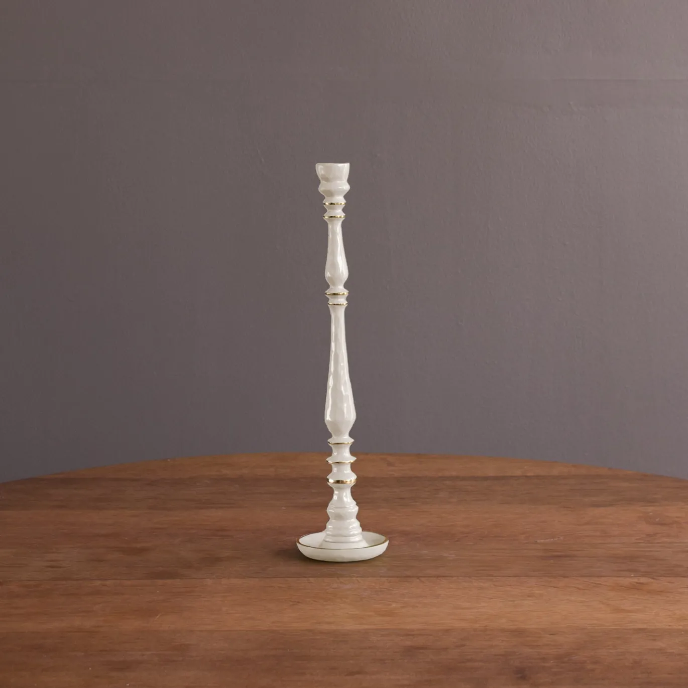 ENCANTO Crosby Medium Candlestick Holder (Cream)
