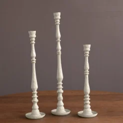 ENCANTO Crosby Small Candlestick Holder (Cream)
