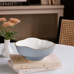 ENCANTO Dakota Small Bowl (Slate and White)