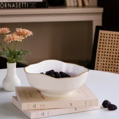 ENCANTO Dakota Small Bowl (Cream and White)