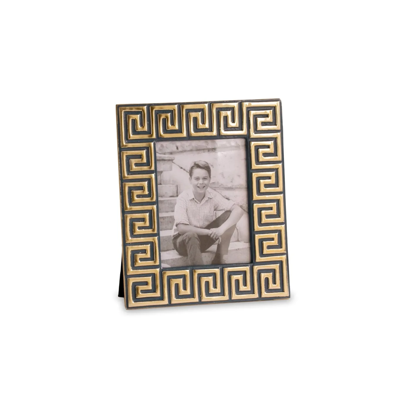 ENCANTO Greek Key Frame 4 x 6 (Midnight)
