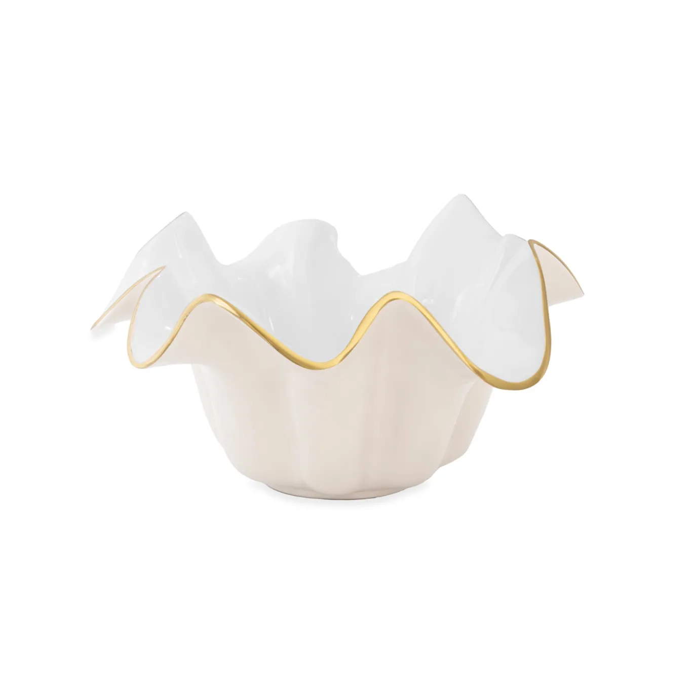 ENCANTO Medium Medusa Bowl Cream and White