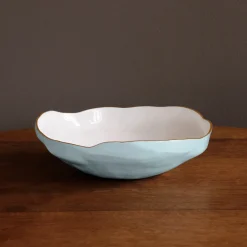 ENCANTO Nuevo Large Bowl (Sky Blue and White)
