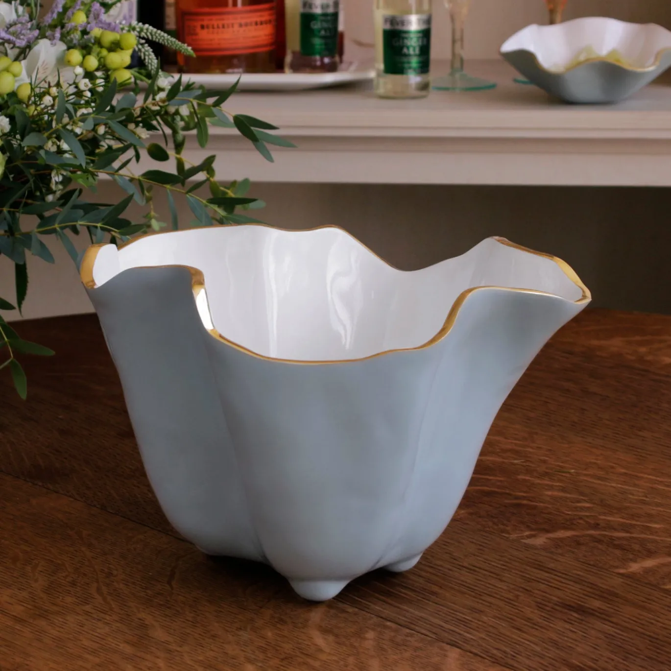 ENCANTO Onyx Ice Bucket Slate & White