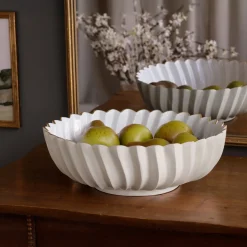 ENCANTO Orlando Large Bowl (Cream and White)
