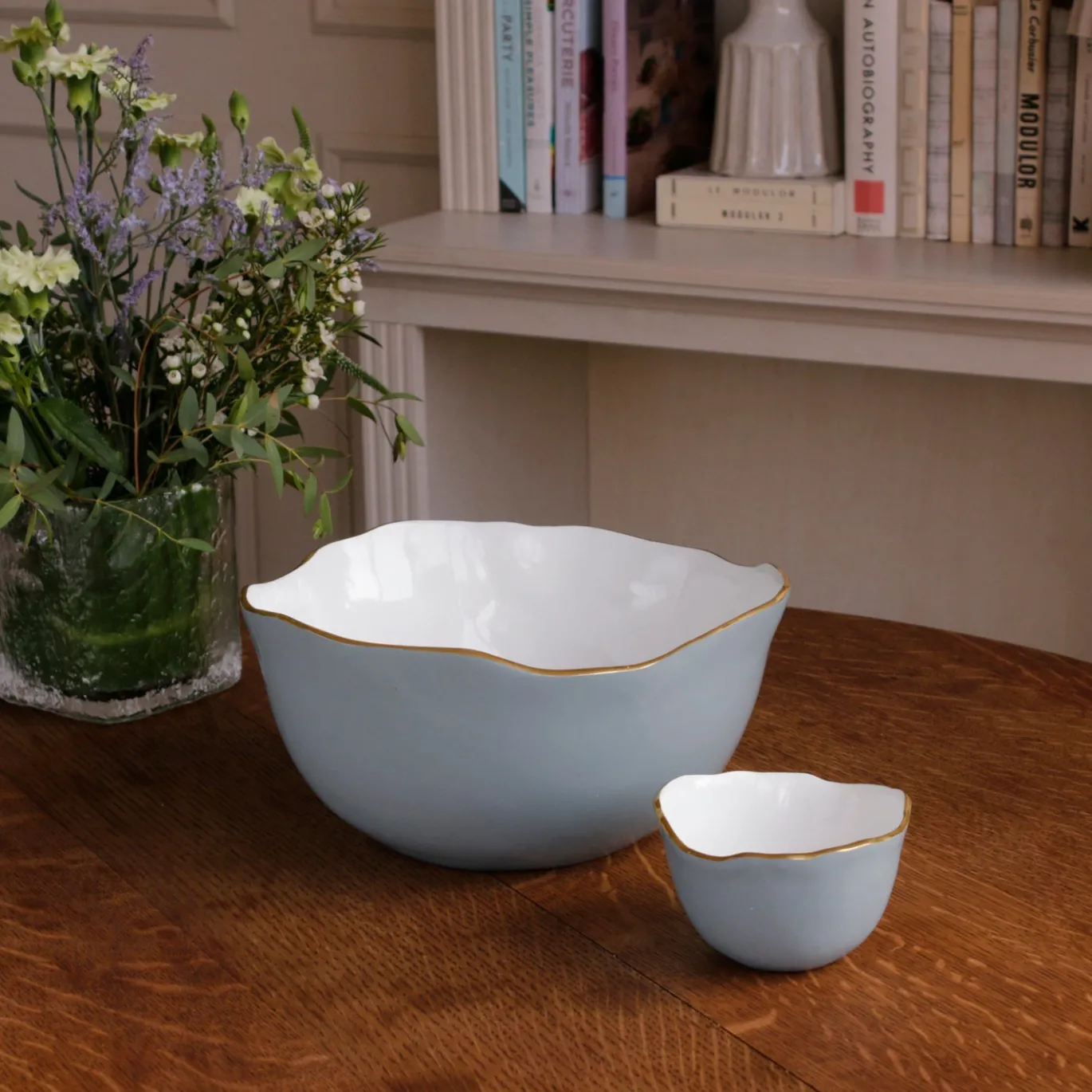 ENCANTO Osaka Large Bowl Slate & White