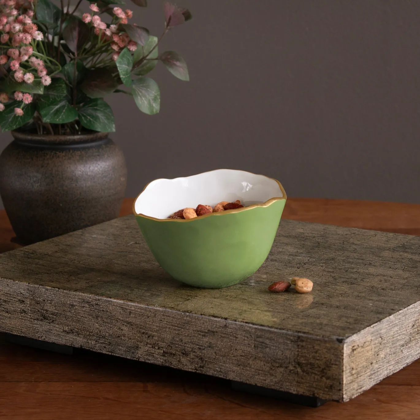ENCANTO Osaka Small Bowl (Green and White)