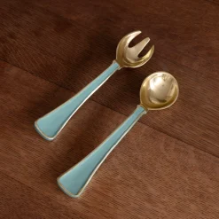ENCANTO Soho Salad Servers (Turquoise)