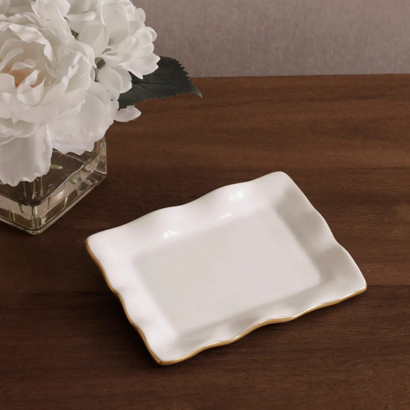 ENCANTO Vento Small Rectangular Tray (Cream)