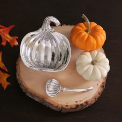 GIFTABLES Holiday Pumpkin Bowl with Spoon