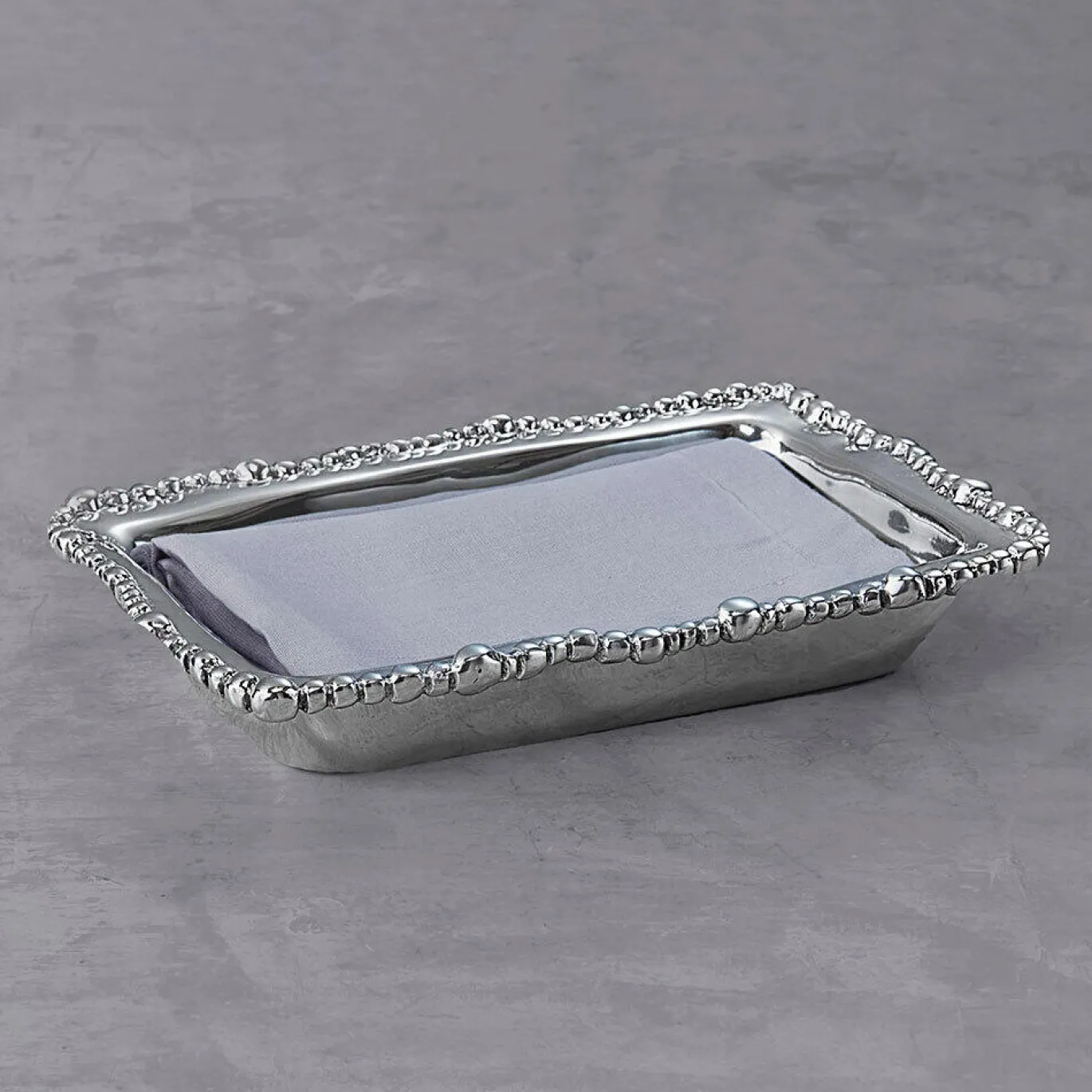 GIFTABLES Organic Pearl Guest Towel Holder