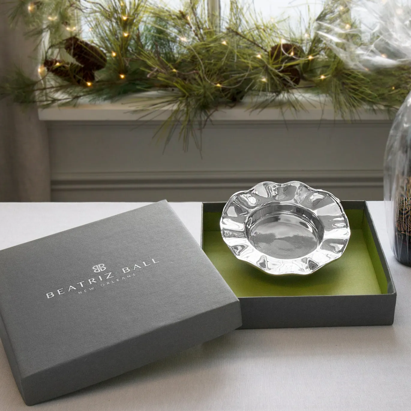 GIFTABLES Vento Silver Wine Coaster
