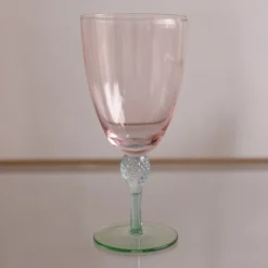GLASS Aquarelle Wine (or All Purpose) Glass Set of 4 (Multi)