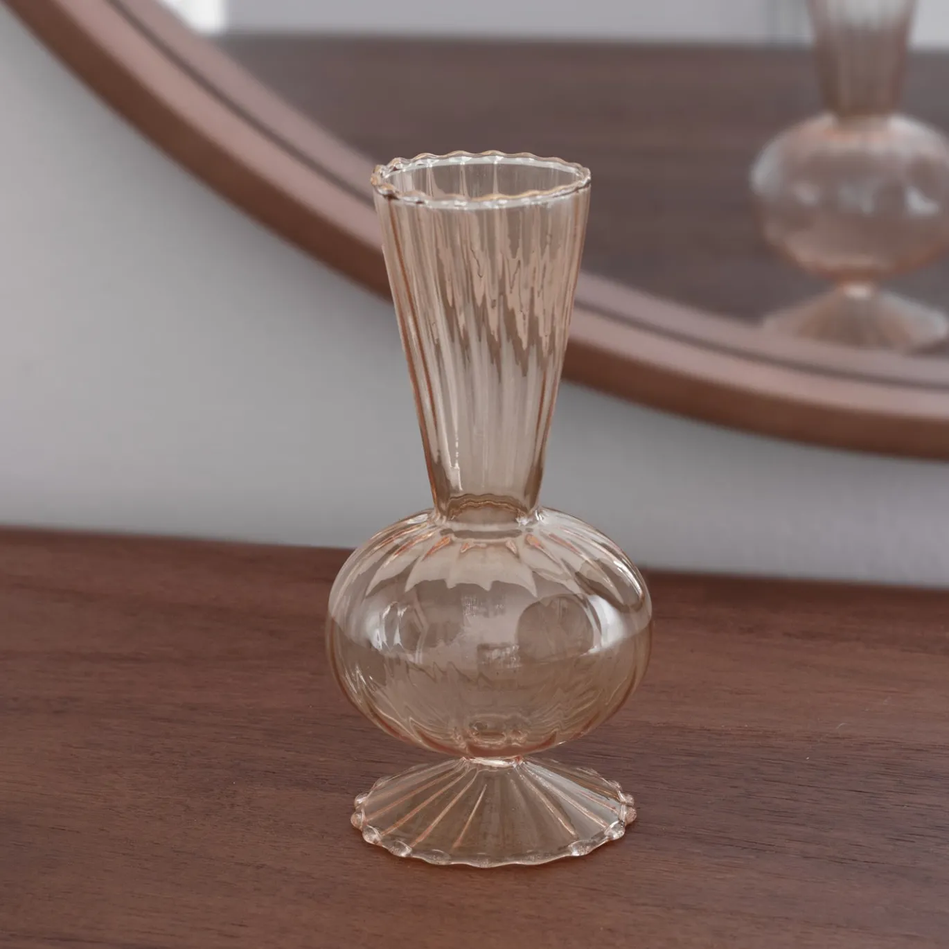 GLASS Cambridge Beth 6" Bud Vase Set of 2 (Champagne)