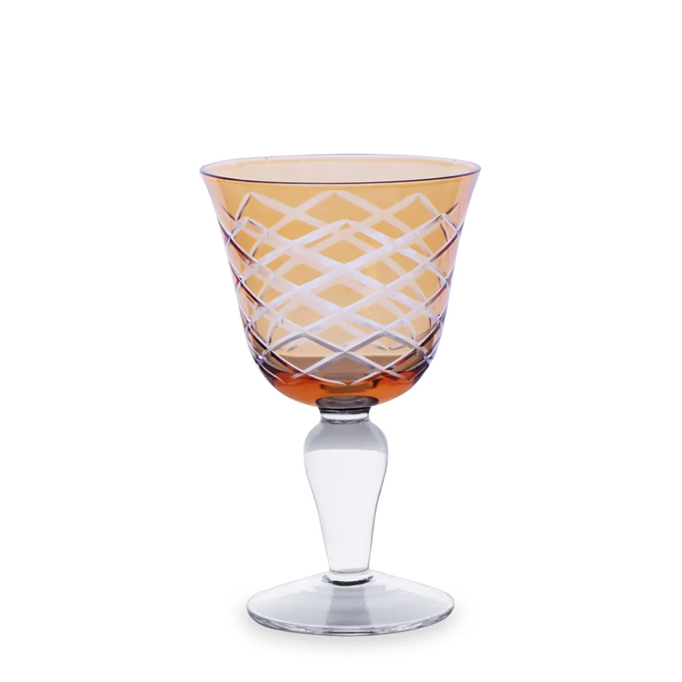 GLASS Carved Wine Set of 6 (Multi)