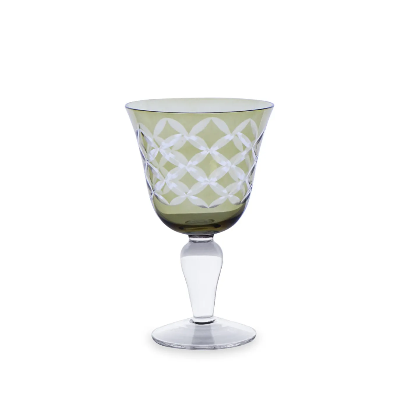 GLASS Carved Wine Set of 6 (Multi)