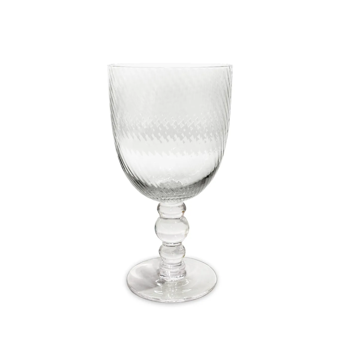 GLASS French Swirl All Purpose Set of 4 (Clear)