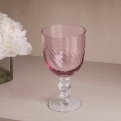 GLASS French Swirl All Purpose Set of 4 (Pink)