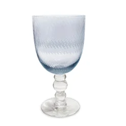GLASS French Swirl All Purpose Set of 4 (Blue)