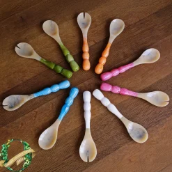 RESIN Rio Bubble Salad Servers (Pink)