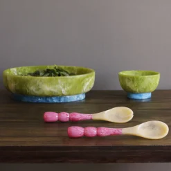RESIN Rio Bubble Salad Servers (Pink)