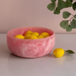 RESIN Sorbet Large Round Bowl Raspberry