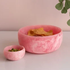 RESIN Sorbet Large Round Bowl Raspberry