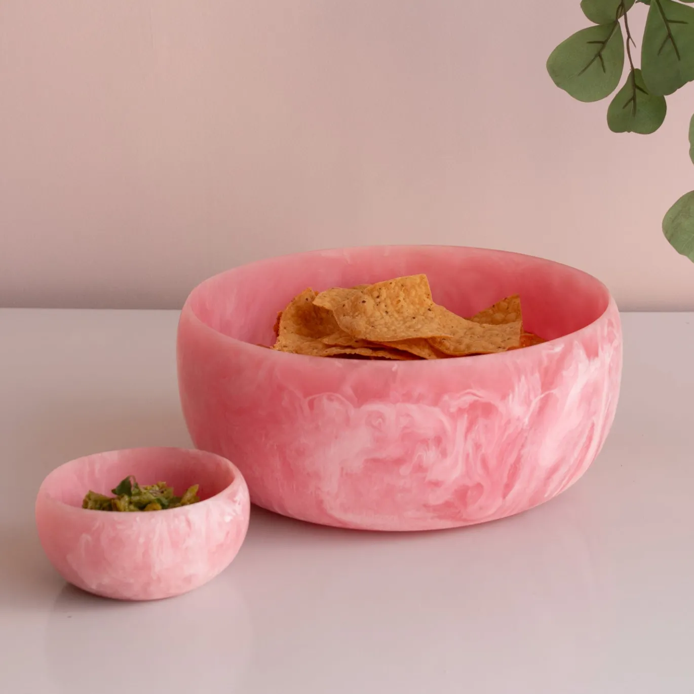 RESIN Sorbet Large Round Bowl Raspberry