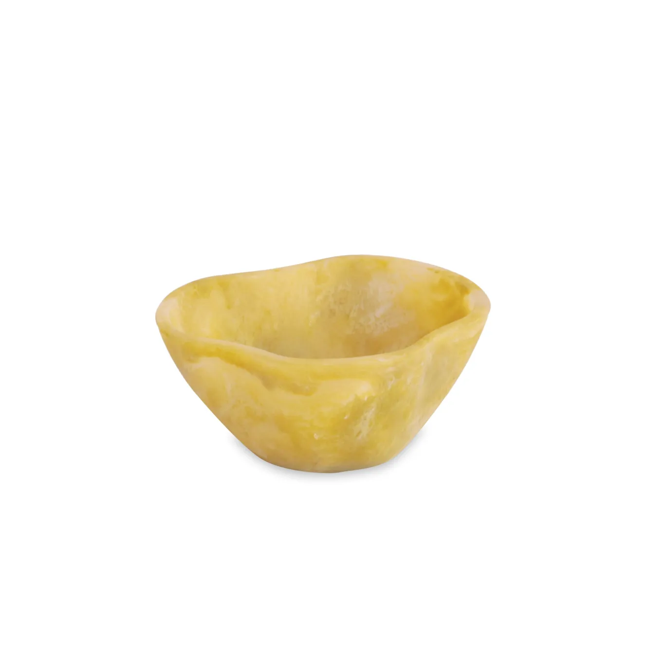 RESIN Sorbet Mini Wavy Round Bowl Matcha