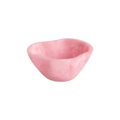 RESIN Sorbet Mini Wavy Round Bowl Raspberry
