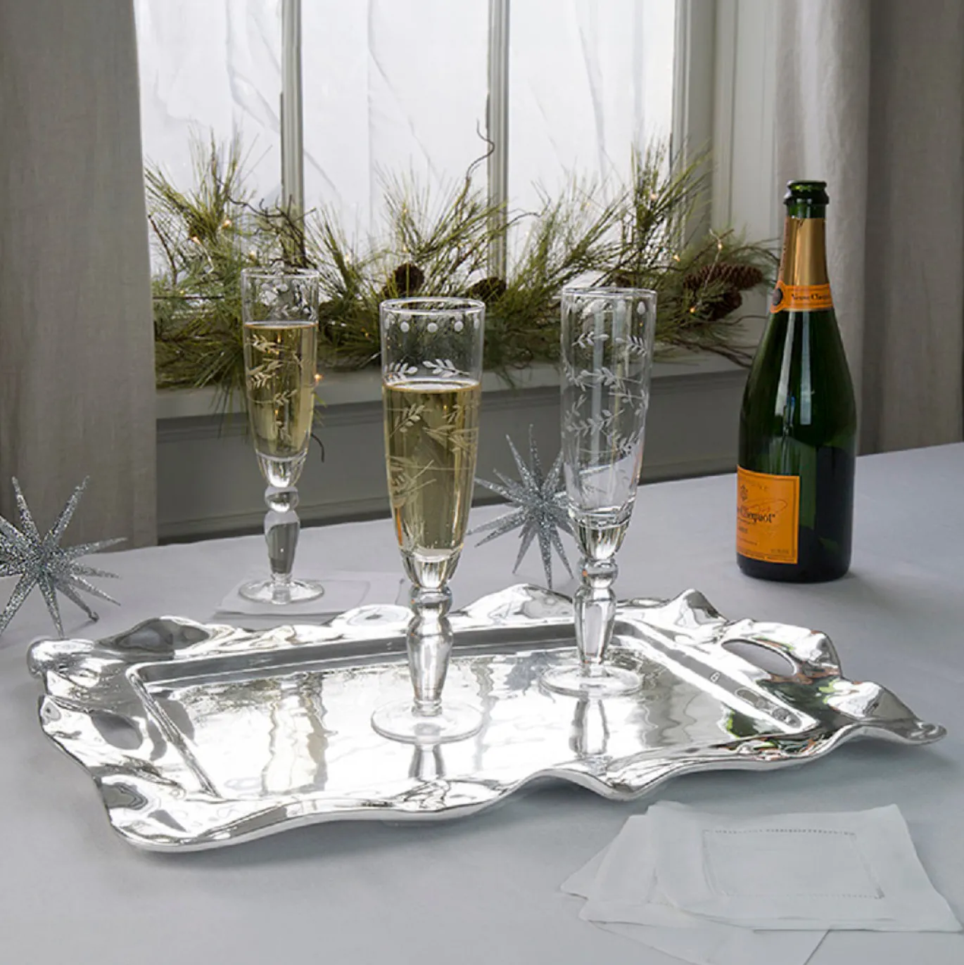 VENTO Rebecca Large Rectangular Tray with Handles