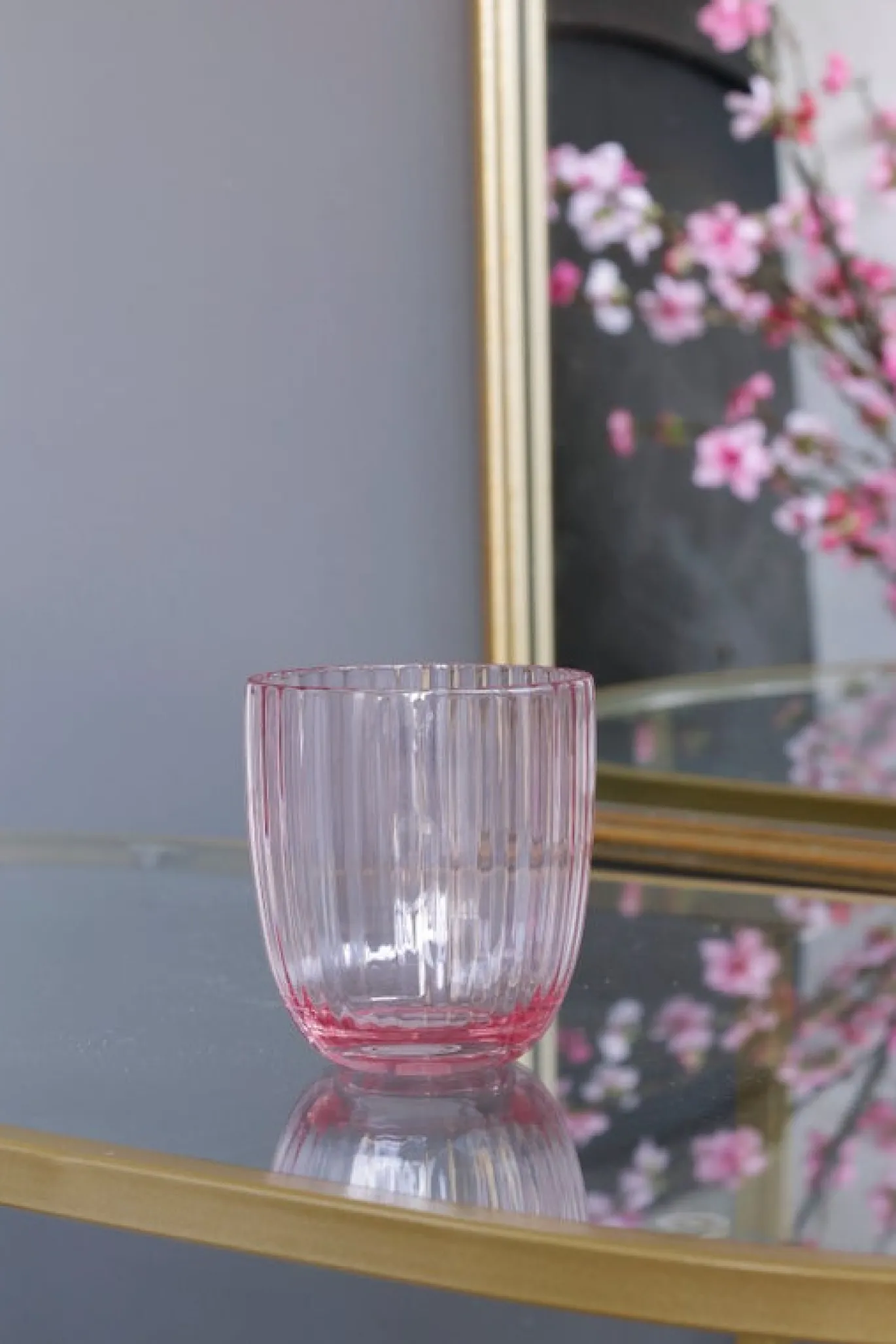 VIDA Acrylic Double Old Fashioned Set of 4 (Pink)