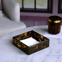VIDA Acrylic Tortoise Beverage Napkin Holder