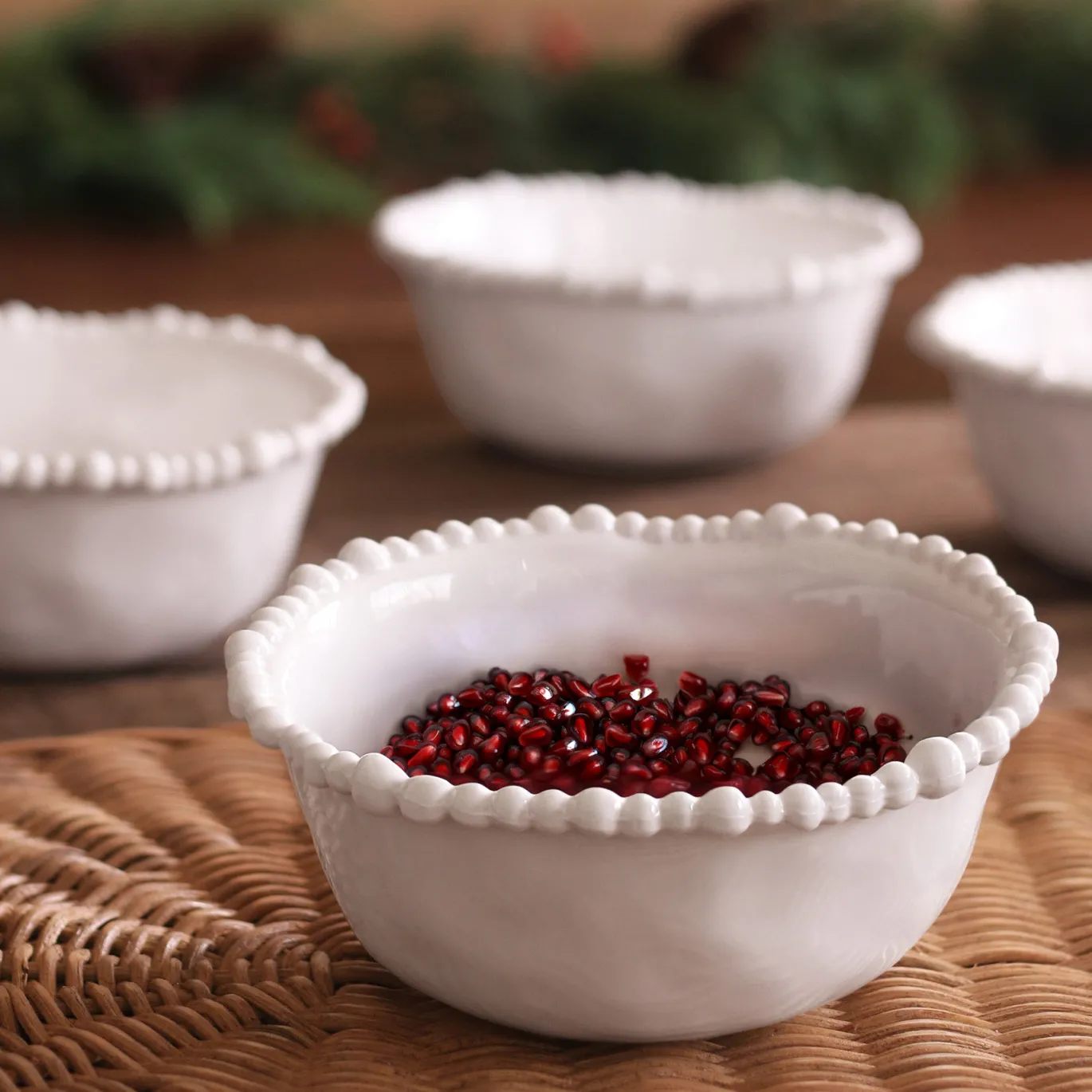 VIDA Alegria Cereal Bowl Set of 4 (White)