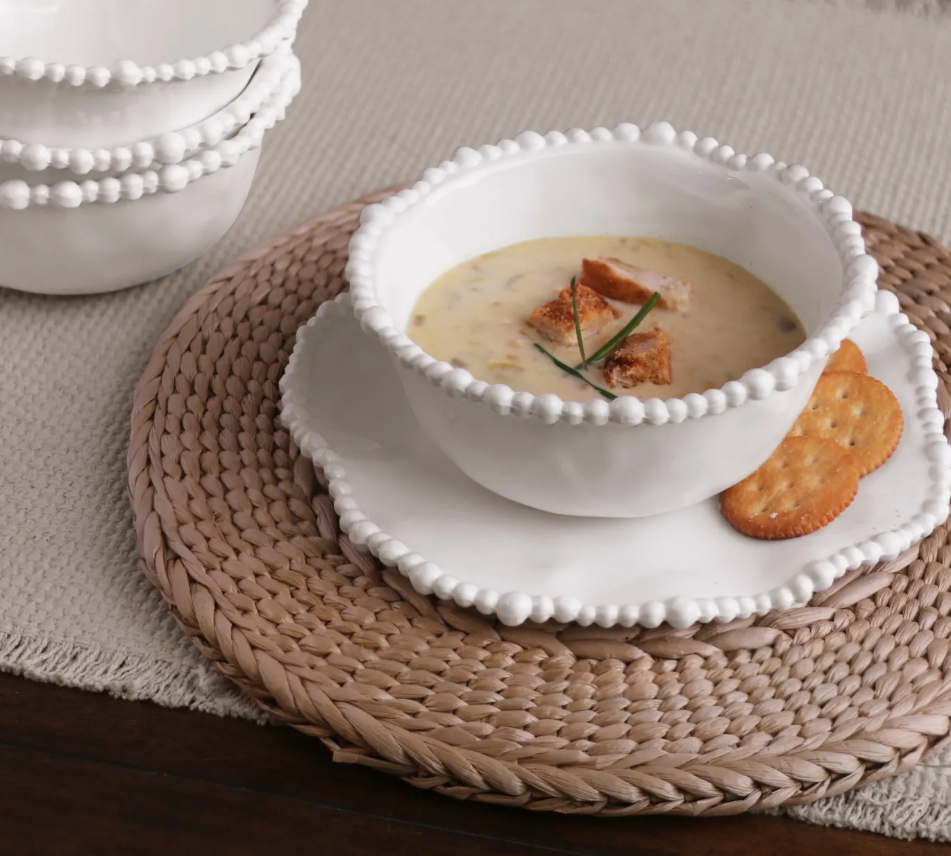 VIDA Alegria Cereal Bowl Set of 4 (White)
