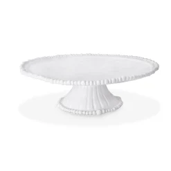 VIDA Alegria Pedestal Cake Plate White