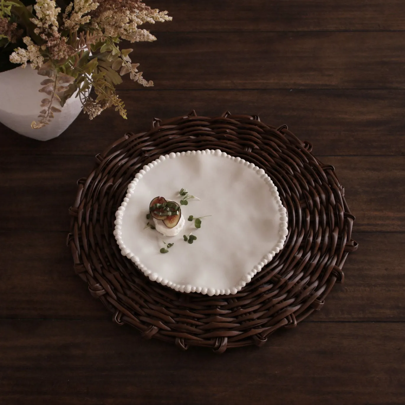 VIDA Alegria Salad Plate Set of 4 (Sand)
