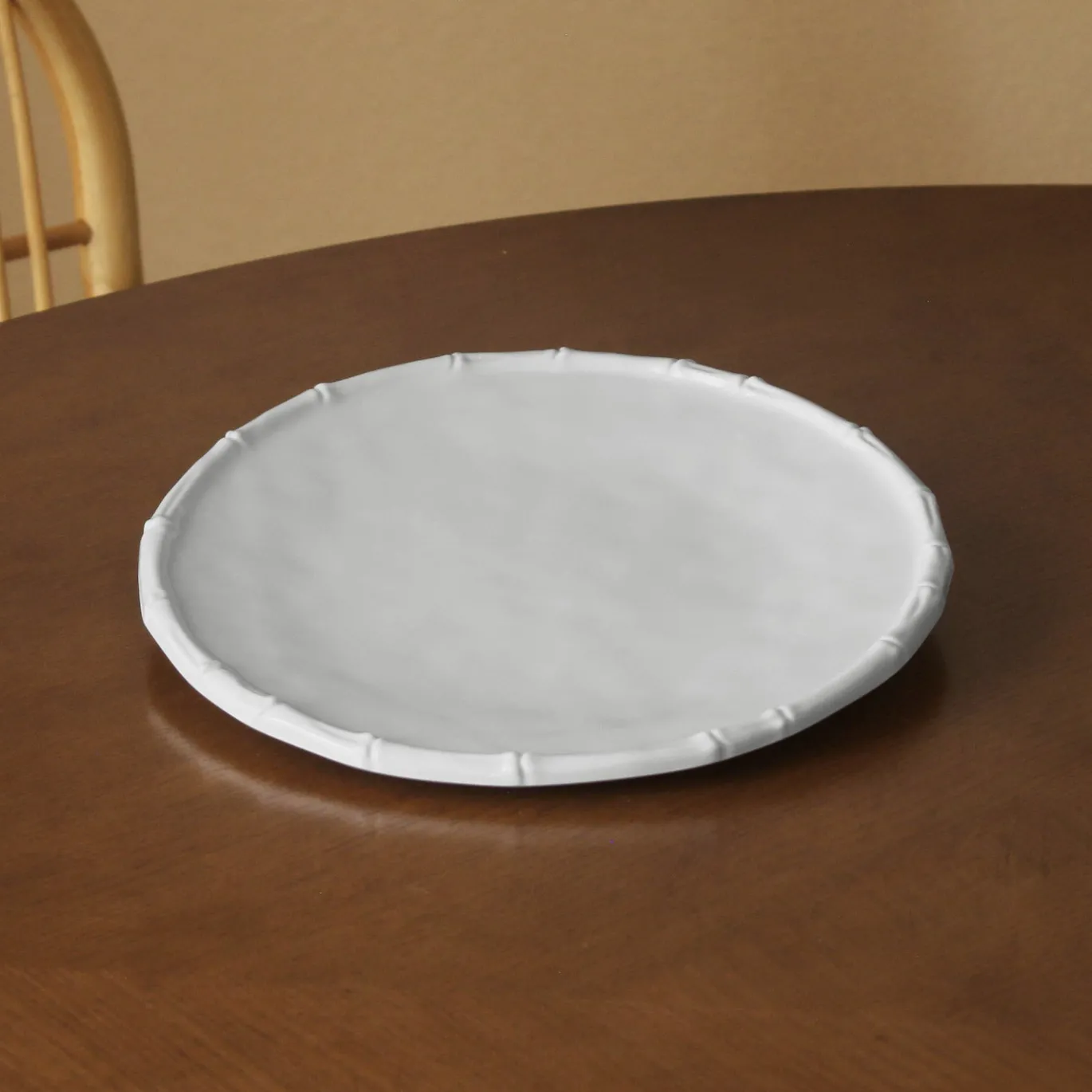 VIDA Bamboo 11" Dinner Plate Set of 4 (White)