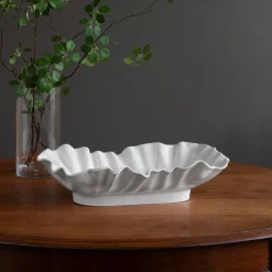VIDA Bloom Large Rectangle Bowl (White)