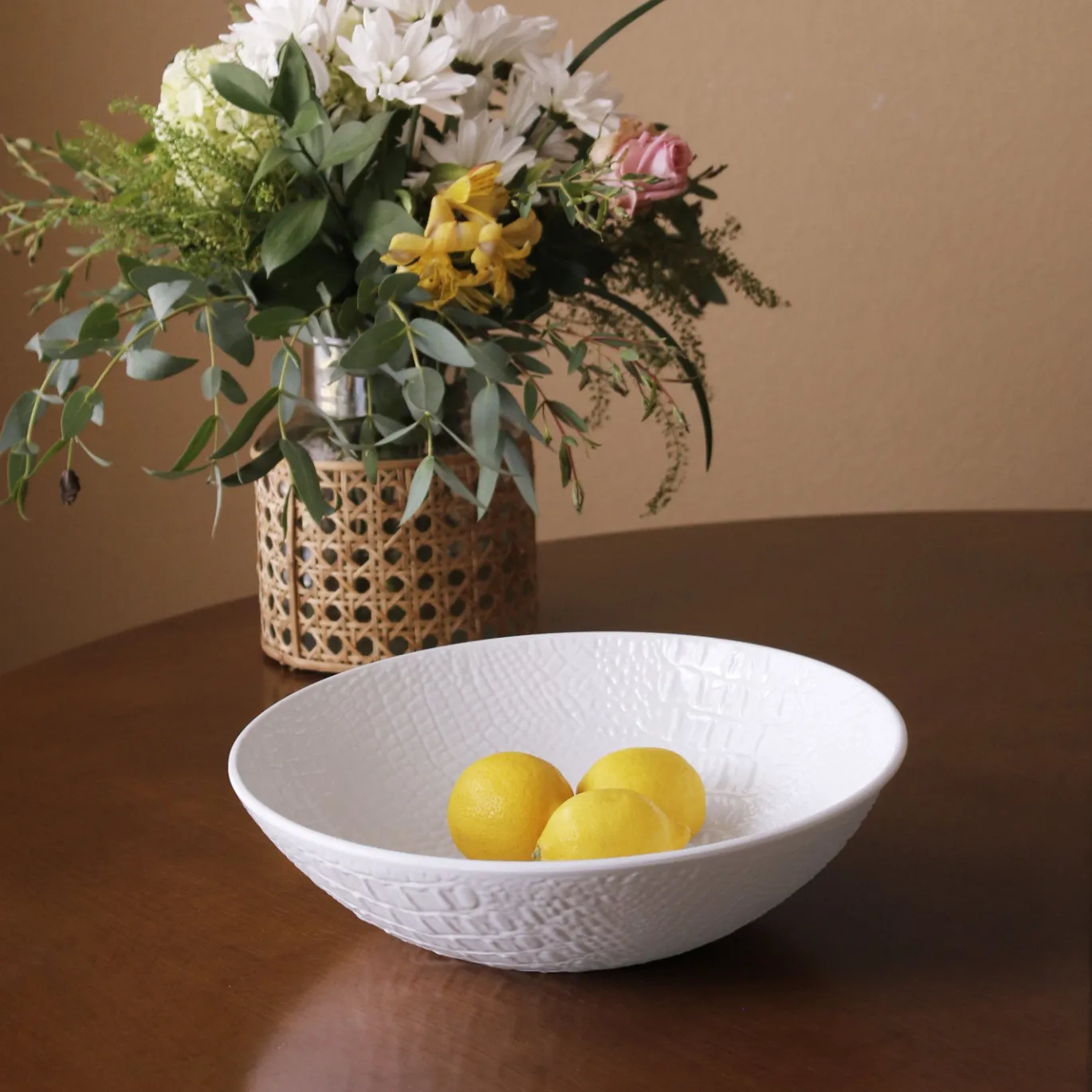 VIDA Croc Large Bowl (White)