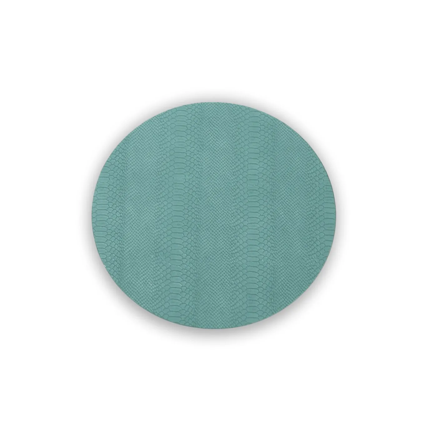 VIDA Croc Reversible 15.5" Round Placemats Set of 4 (Coastal)