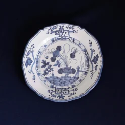 VIDA Faenza 9" Salad Plate Set of 4 White and Blue