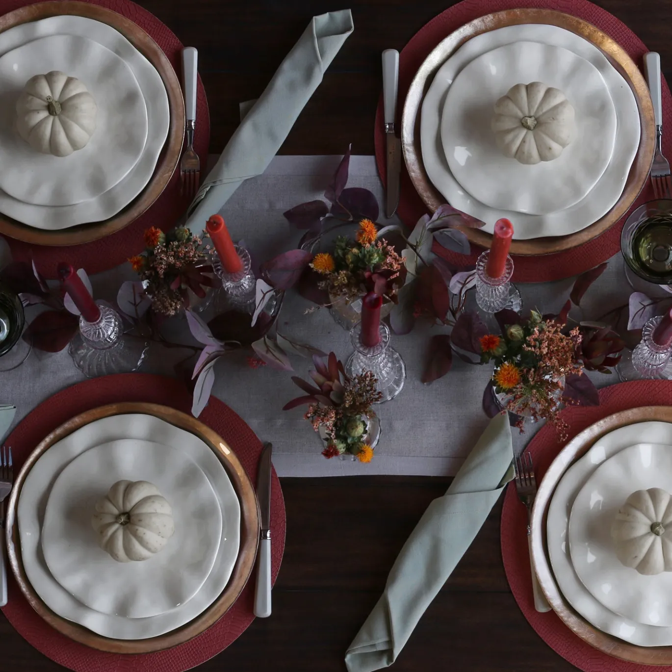 VIDA Havana 11" Dinner Plate Set of 4 (White)