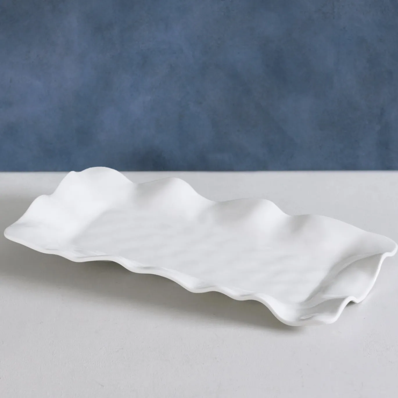 VIDA Havana Long Rectangular Tray (White)